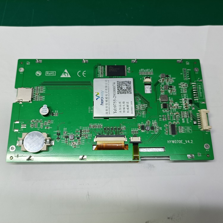 HYW070E01 7寸串口電阻觸摸屏 R232 R485 TTL電平通信TFT智能屏