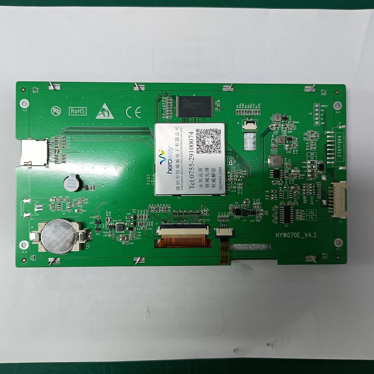 HYW070E01 7寸串口電阻觸摸屏 R232 R485 TTL電平通信TFT智能屏