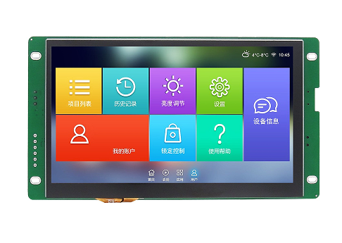 HYW070E06 7寸串口屏485電容觸摸HMI人機界面TFT工控顯示模組